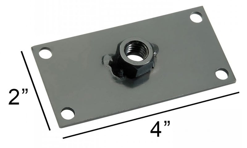 Raider CRP-1212 Crank Plate 1/2" Threaded Nut for Snowmobile Trailer Tie Down Bolt/Bar, Black - Image 2